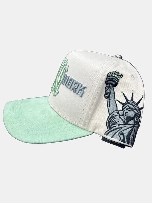 SNAPBACK CAPS FANS(CREAM AND GREEN)