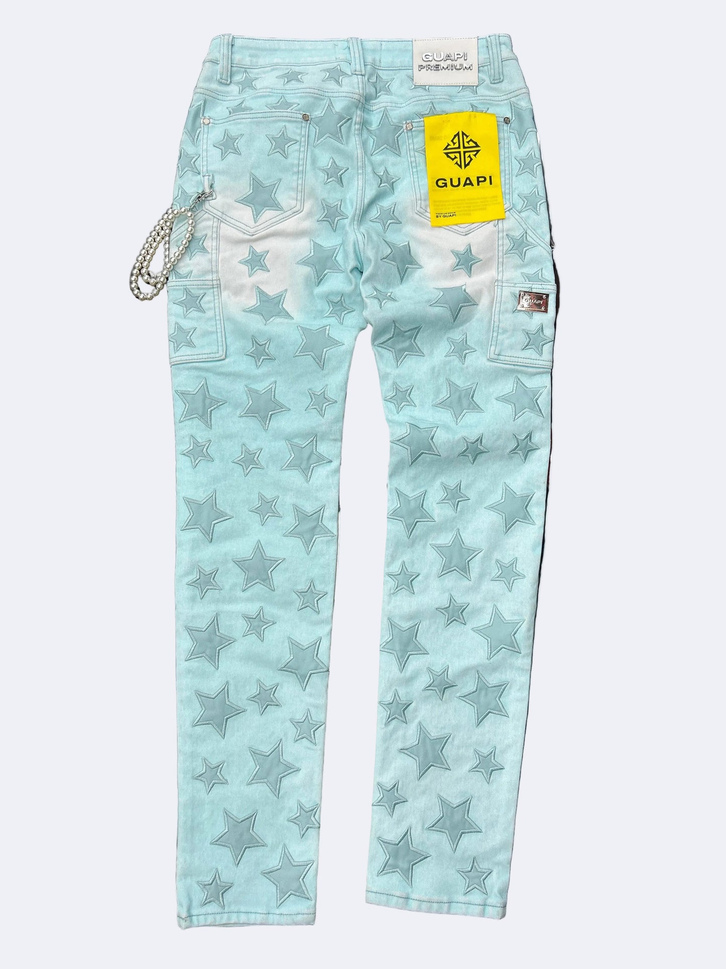 JEANS GUAPI SKINI (AQUA BLUE STARS)