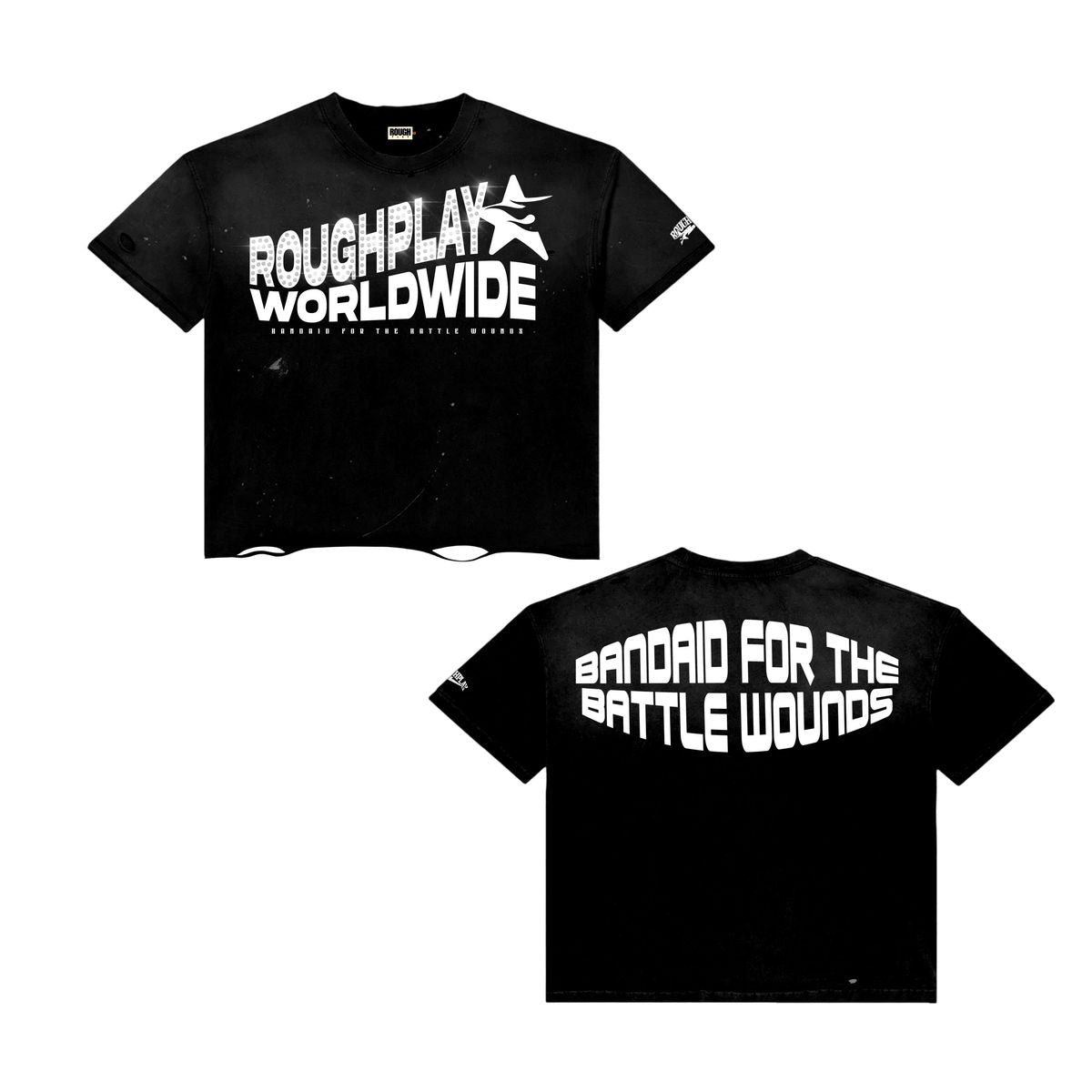 ROUDPLAY 🩹 BASIC TEE BLACK AND WHITE