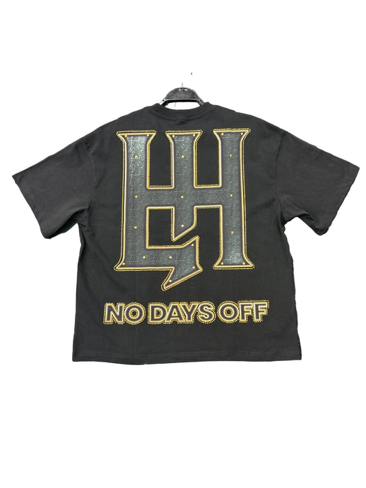 Life Hustlers baby bandals black tee