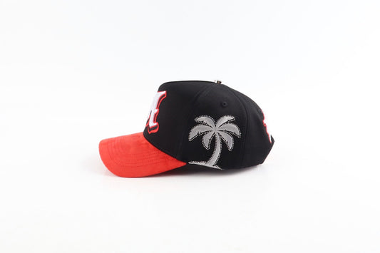 Caps L-A BLACK RED