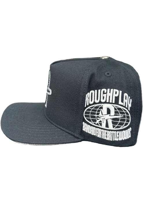 ROUGHPLAY SNAPBACK🩹 (BLACK)