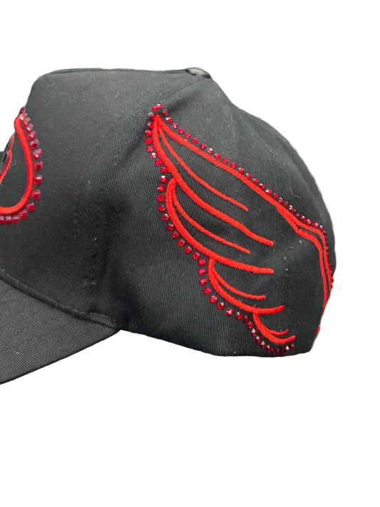 GORRA ROCKET DREAMS ( BLACK AND RED )