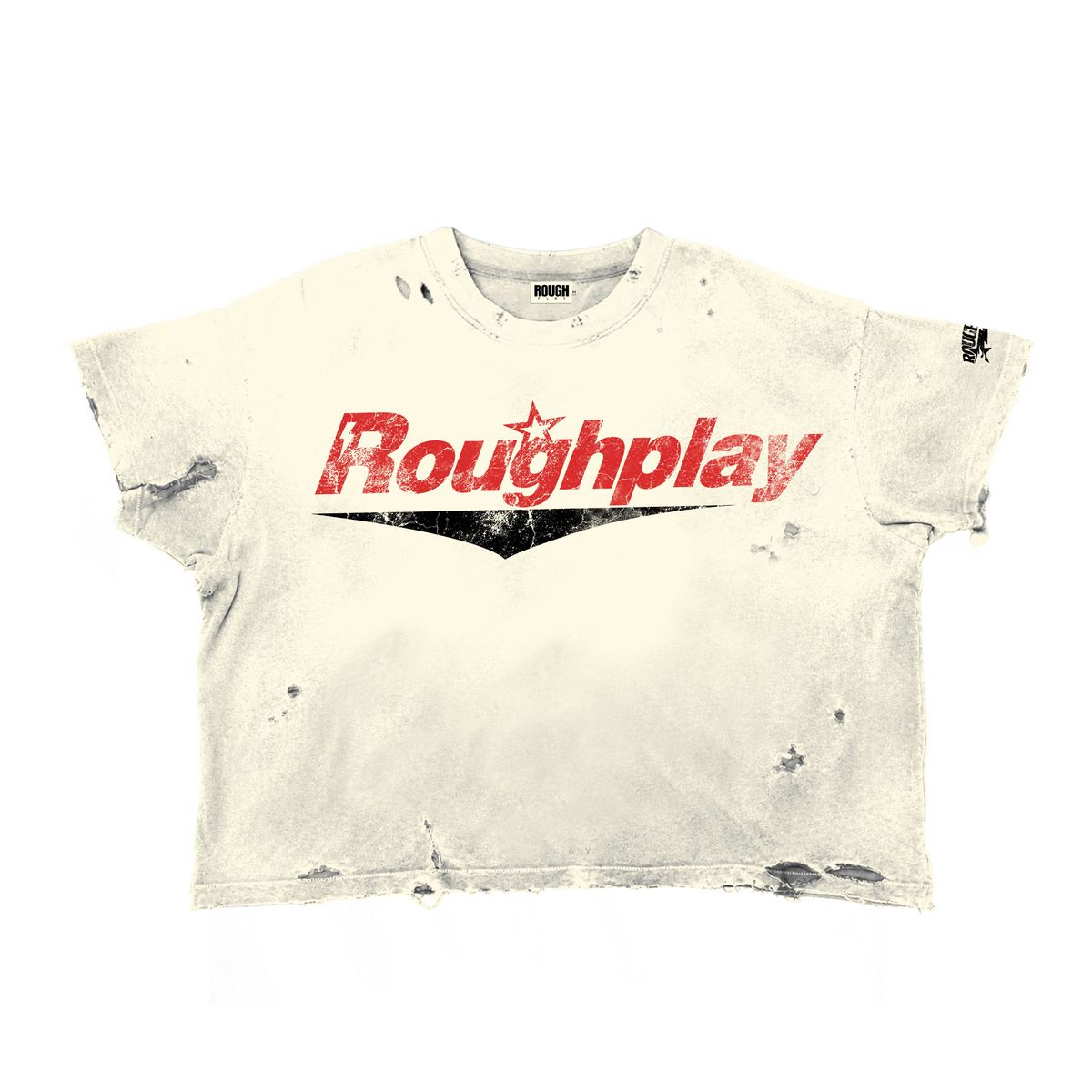 ROUGHPLAY 🩹 TAN/RED T-SHIRT