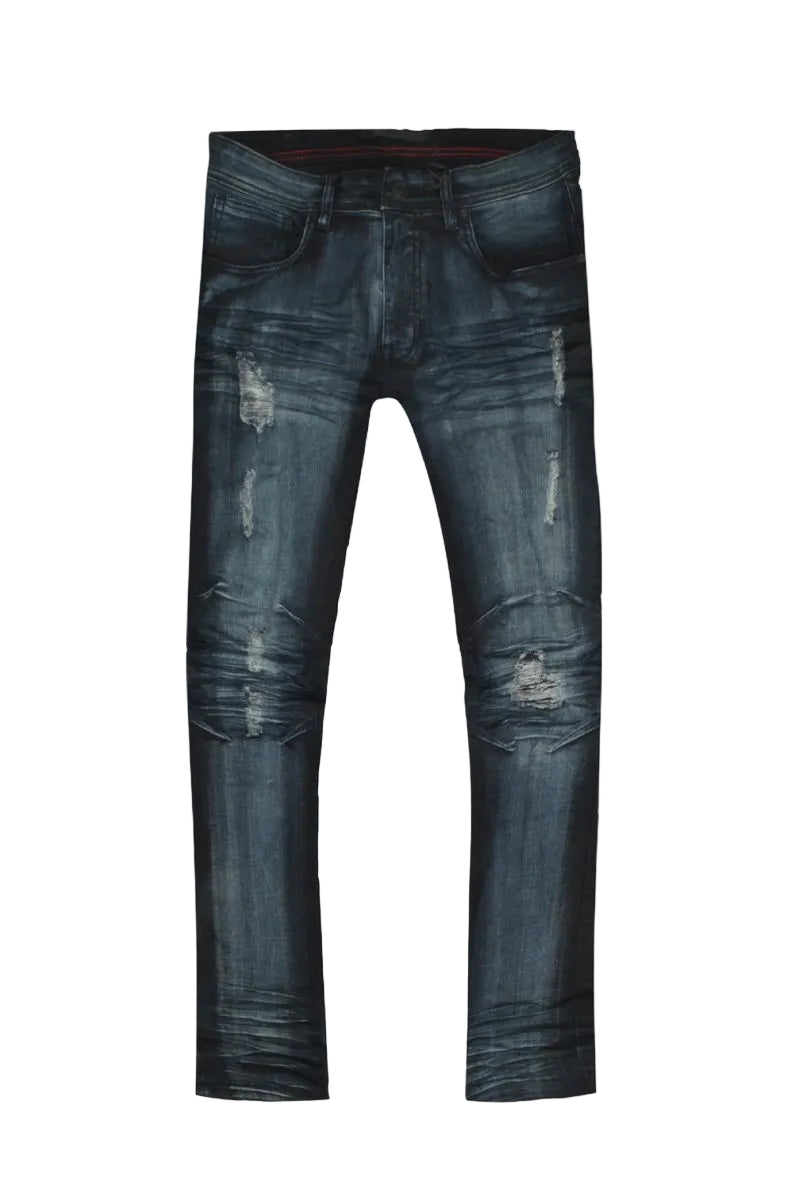 Double Whisker Jeans Blue