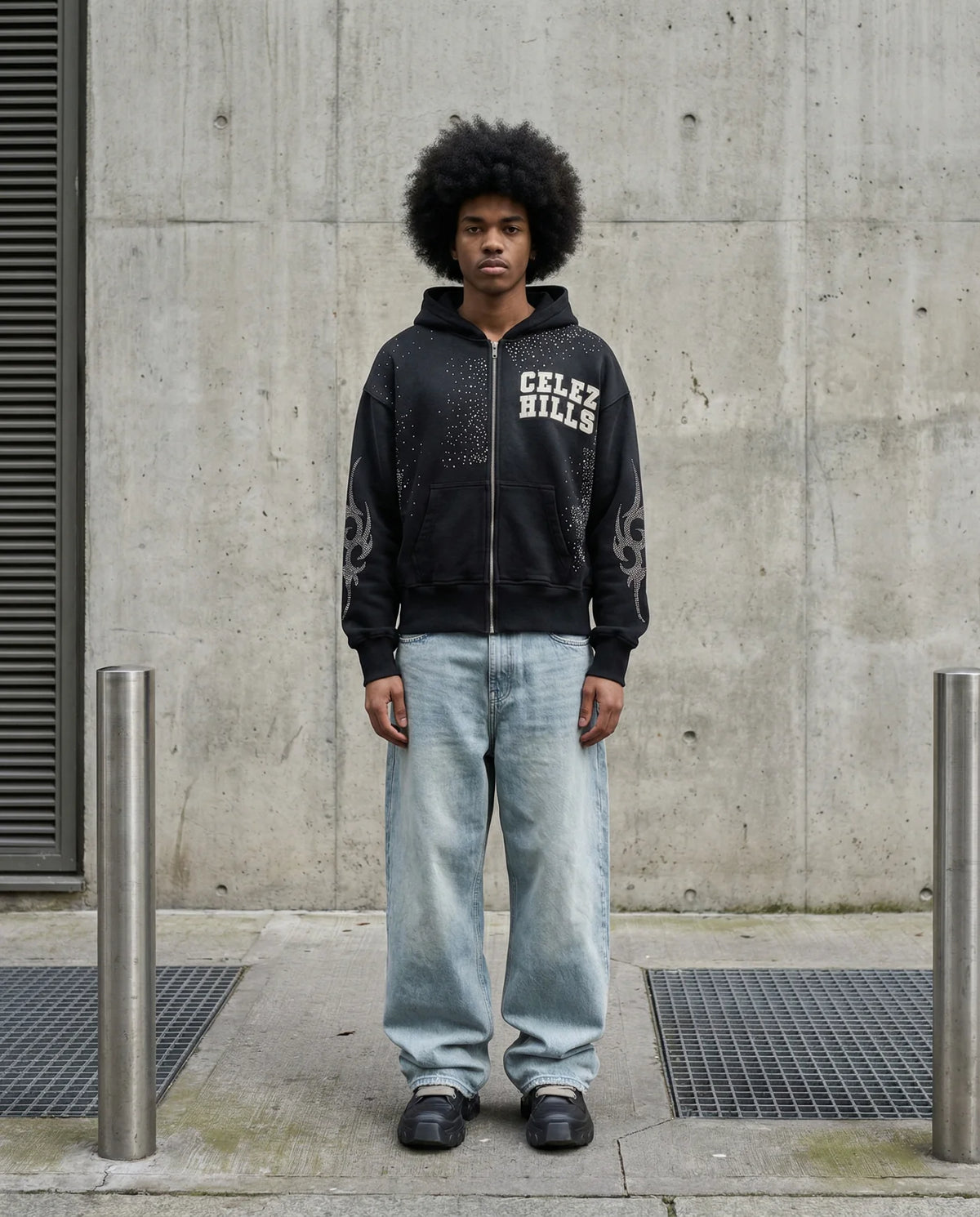 CELEZHILLS BLACK HODDIE VVS💎