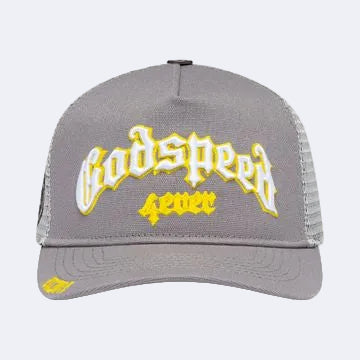 GODSPEED Forever Trucker Hat (Grey/Yellow)