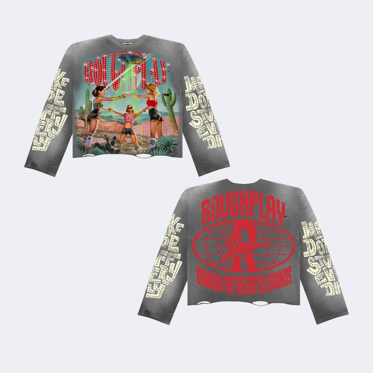 ROUGHPLAY TOGETHER LONG SLEEVE GREY AND RED