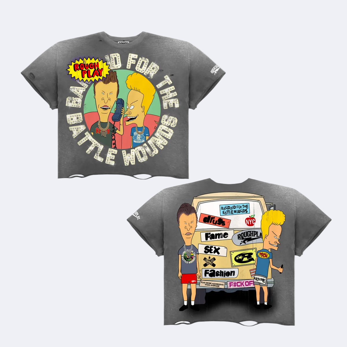 RoughPlay🩹 BEAVIS & BUTTHEAD VAN SHIRT