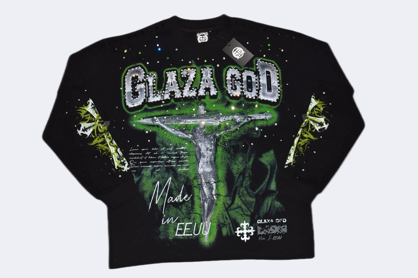 CRUCIFIXION | GOLD |GLAZA- Long Sleeve