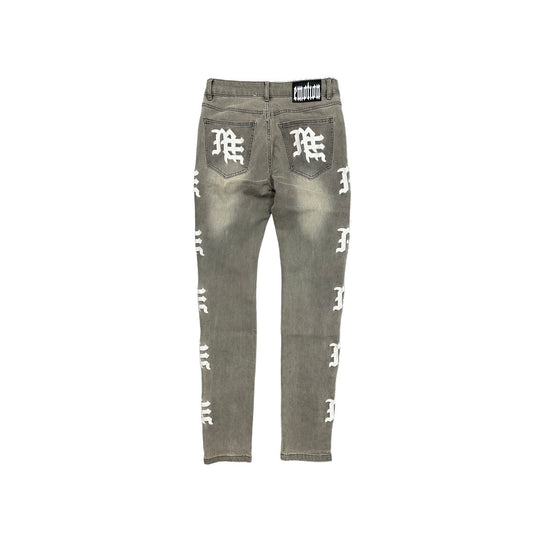 Ash’ Grey Monogram Denim Emoxion