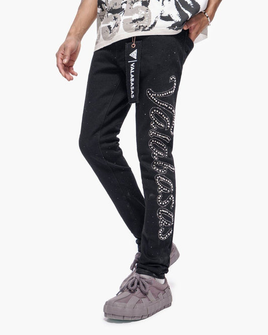 VALABASAS Licium Jet Black Skinny