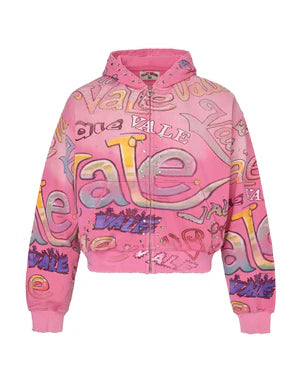 VALLEY DREAMS BUBBLEGUM ZIP UP