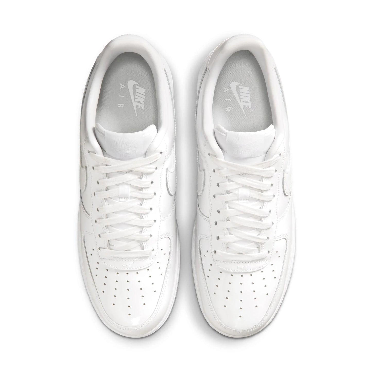 NIKE AIR FORCE 1 '07 PATENT LEATHER. WHIT