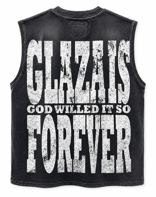 GLAZA GOOD Wash Sleeveless Tee Alíen