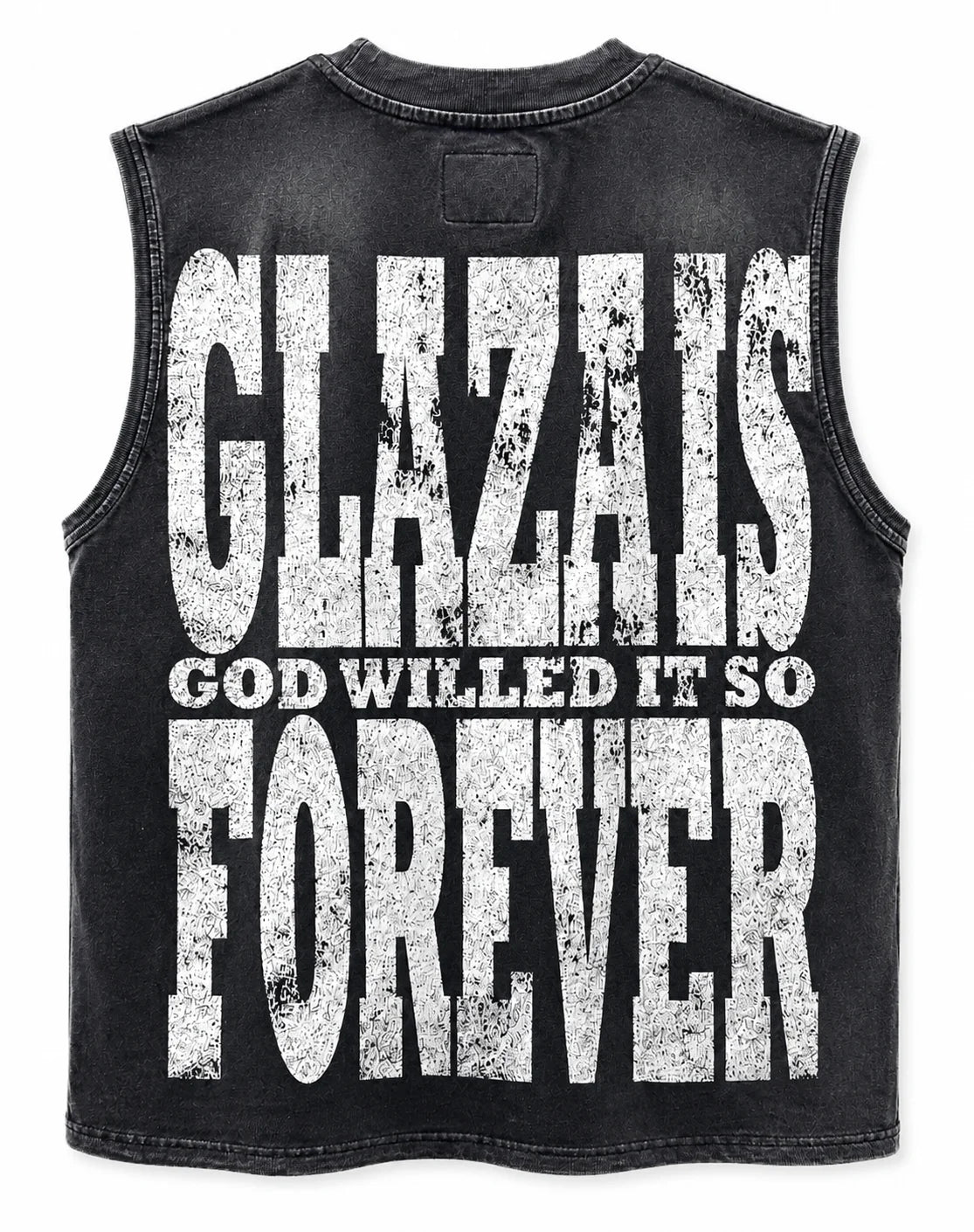 GLAZA GOOD Wash Sleeveless Tee Alíen Red