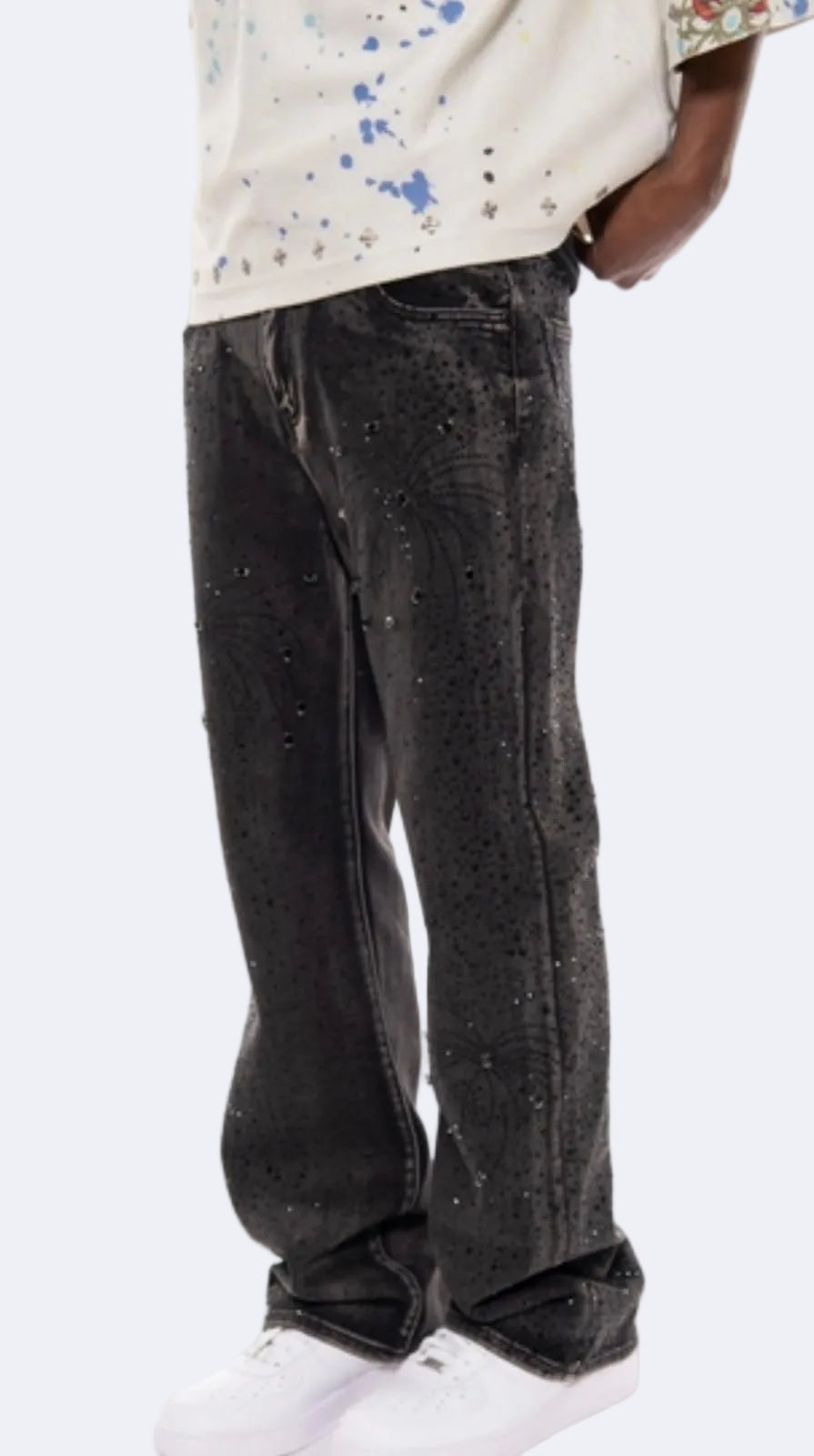 VICIOUS JEAN DENIN BLACK MEMBER