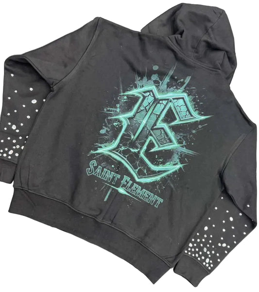 Hoodie Element Drip Black BB
