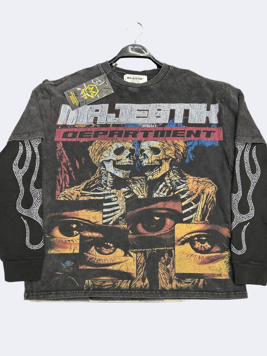 MAJESTIK MEN’S GARMENT DYED RED