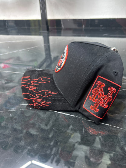 CAPS VC METS ( BLACK AND ORANGE)