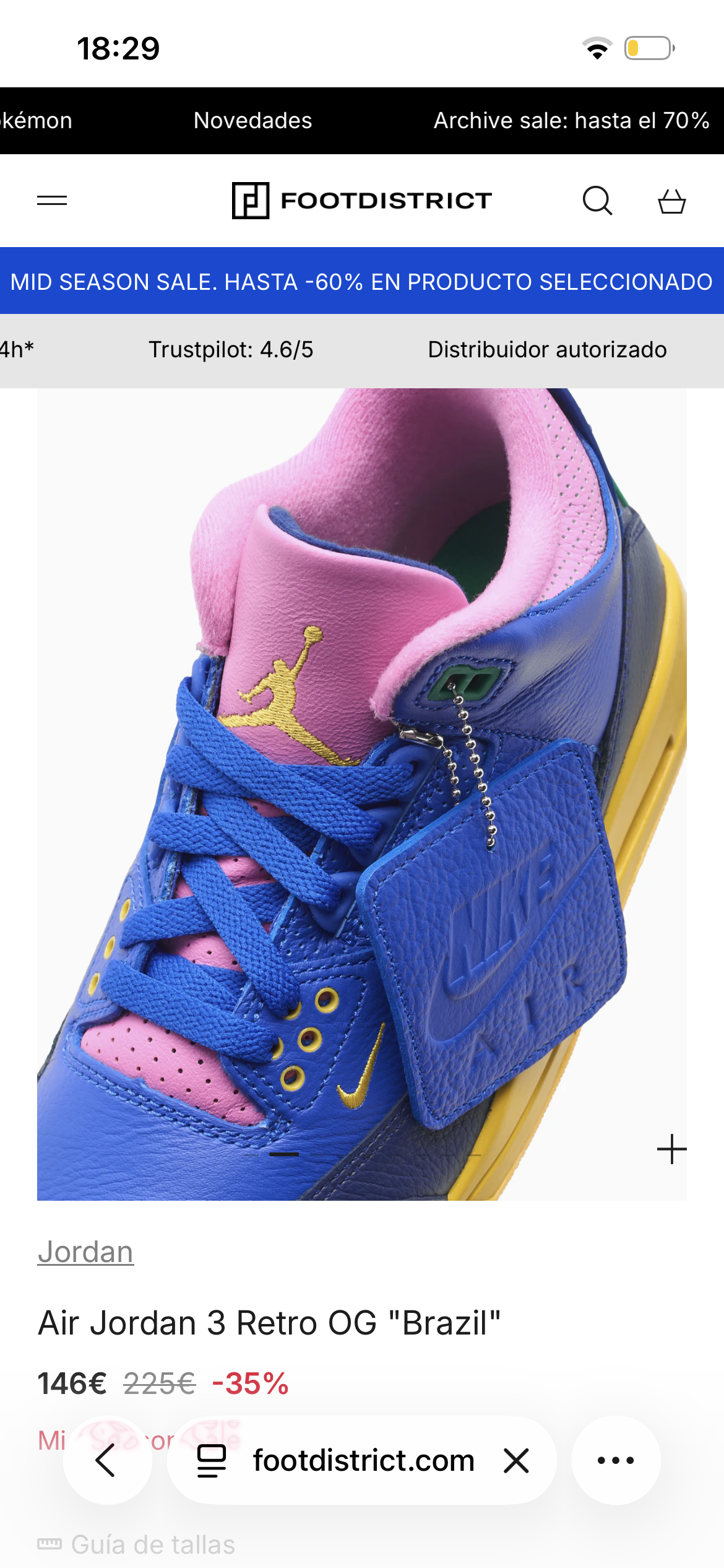 AIR JORDAN 3 RETRO BRAZIL