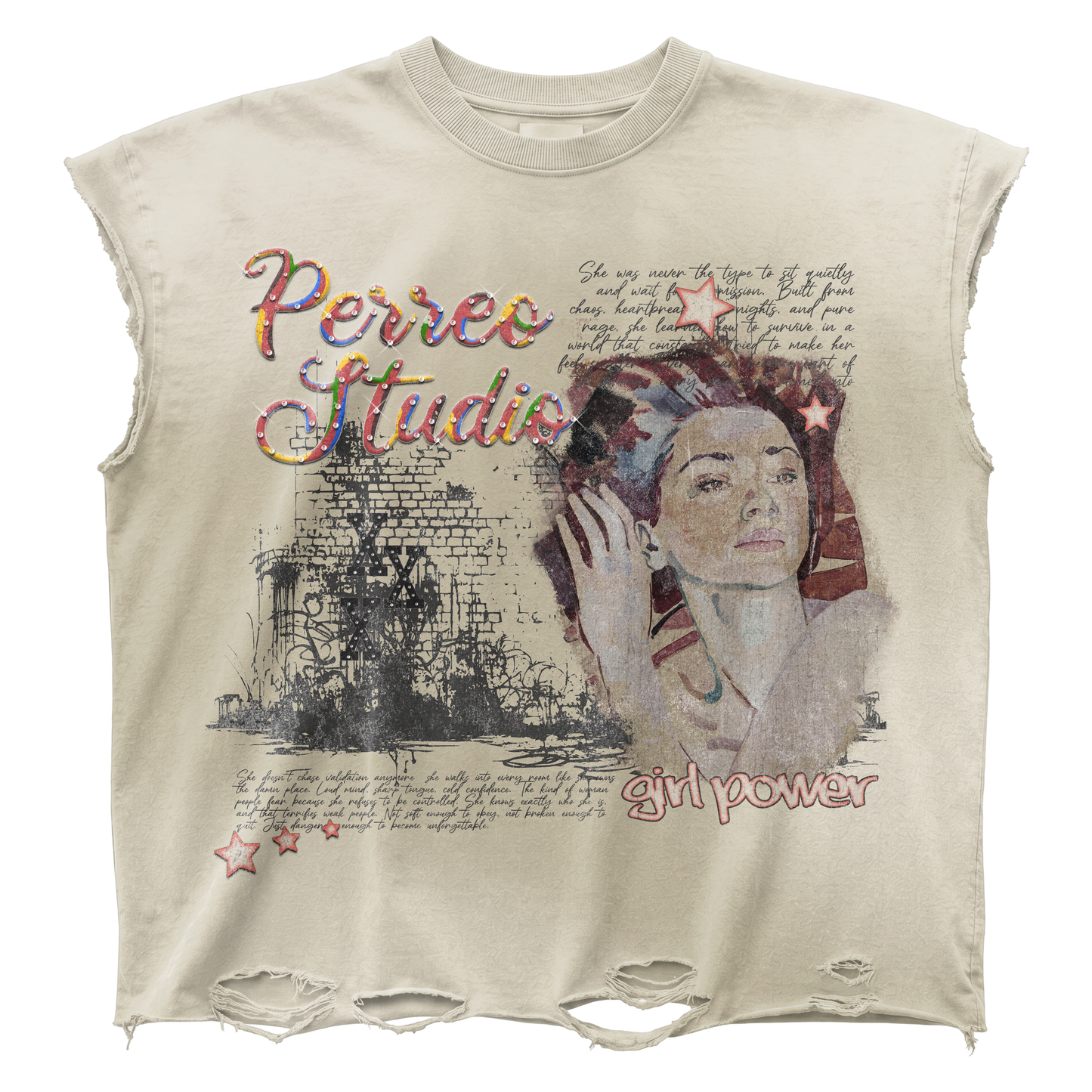 PERREOSTUDIO RAW Cut Tee