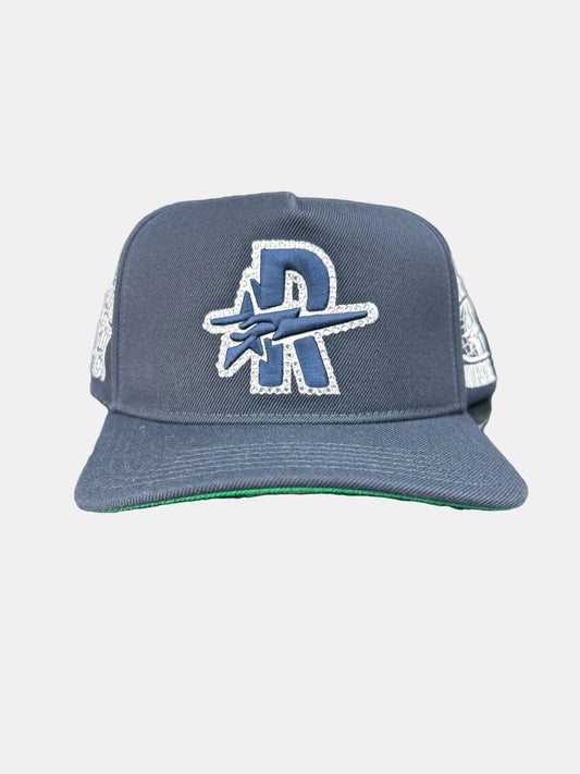 ROUGHPLAY SNAPBACK 🩹(NAVY)