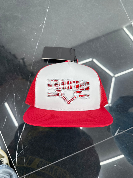 VERIFIED GORRA RED WHITE