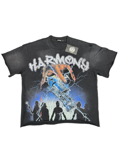 CAMISETA HARMONY ( BLACK AND BLUE)