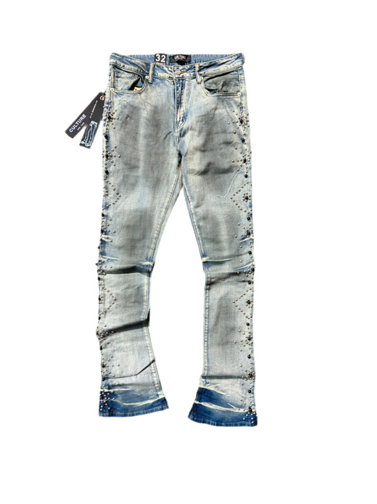 CULTURE JEANS FLARE DEMIN