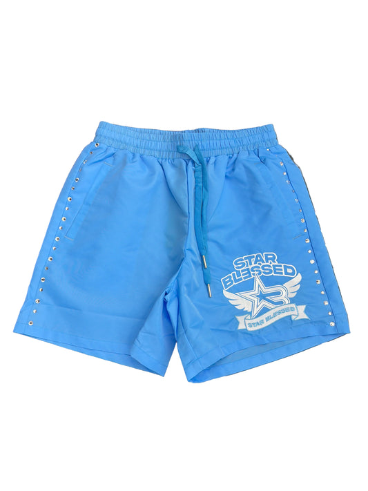 STAR BLESSED  SHORTS BLUE