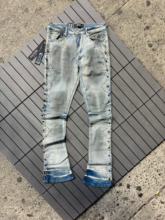 CULTURE JEANS FLARE DEMIN