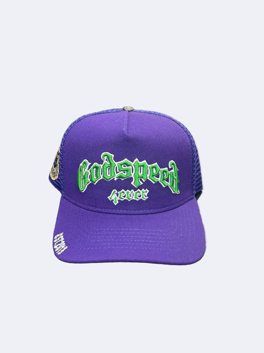 GODSPEED Forever Trucker Hat (Purple/Green)