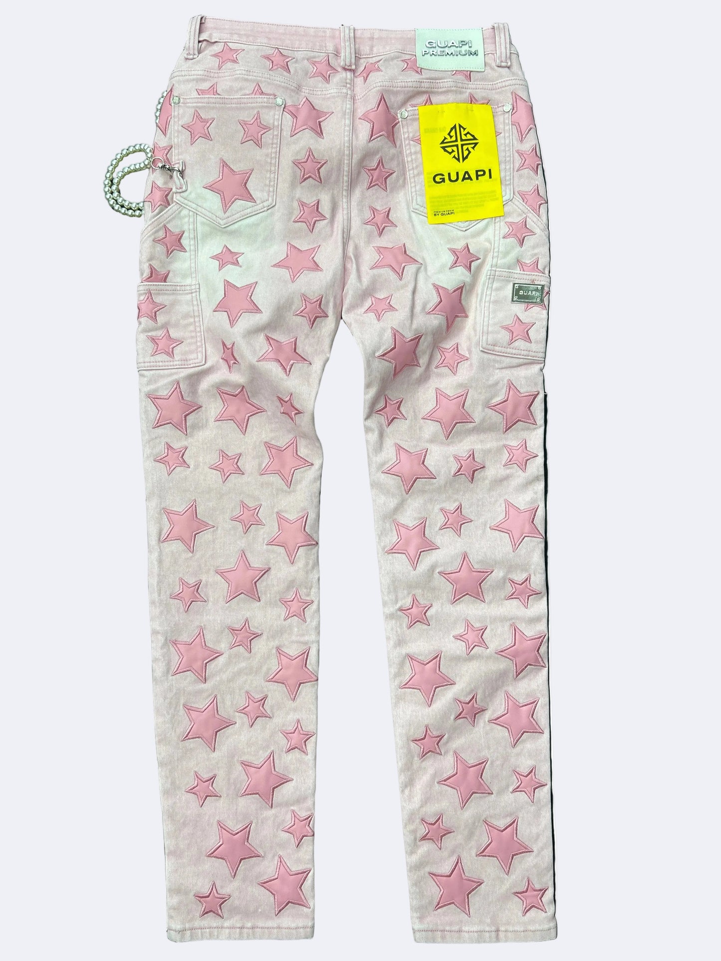 JEANS GUAPI FLARE (PINK STARS)