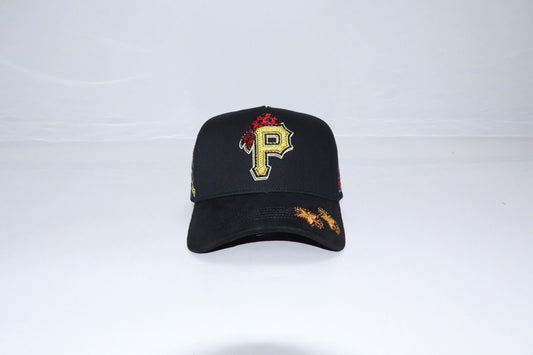 Caps  PIRATAS 🏴‍☠️ BLACK AND YELLOW