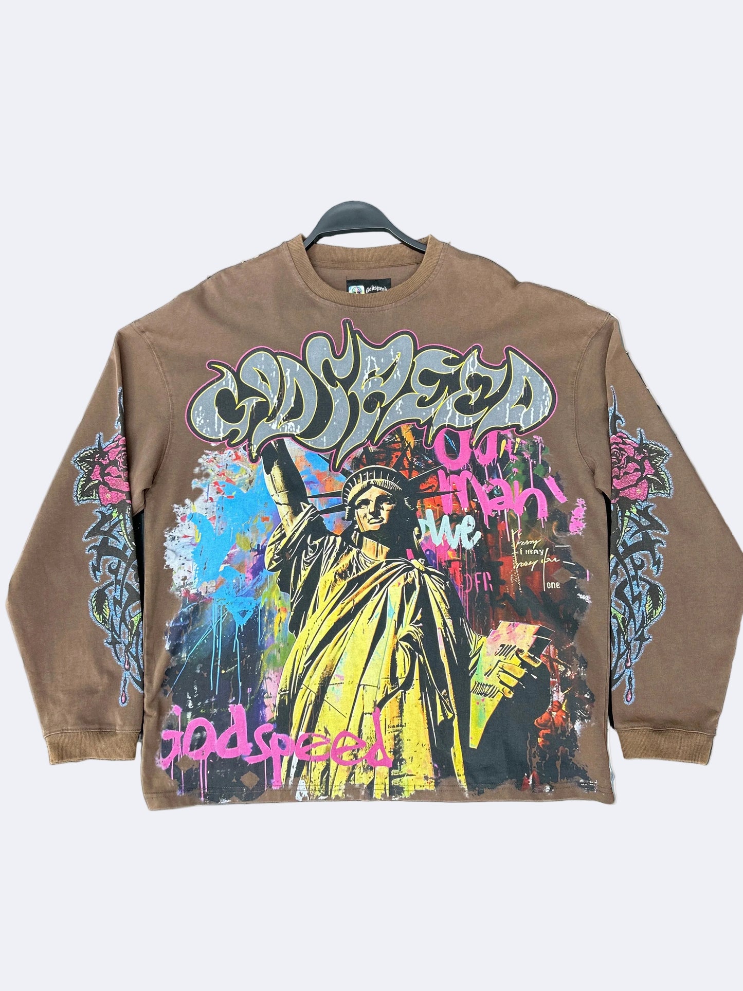 GODSPEED ESTATUA DE LA LIBERTAD T-SHIRT (STONE BROWN)