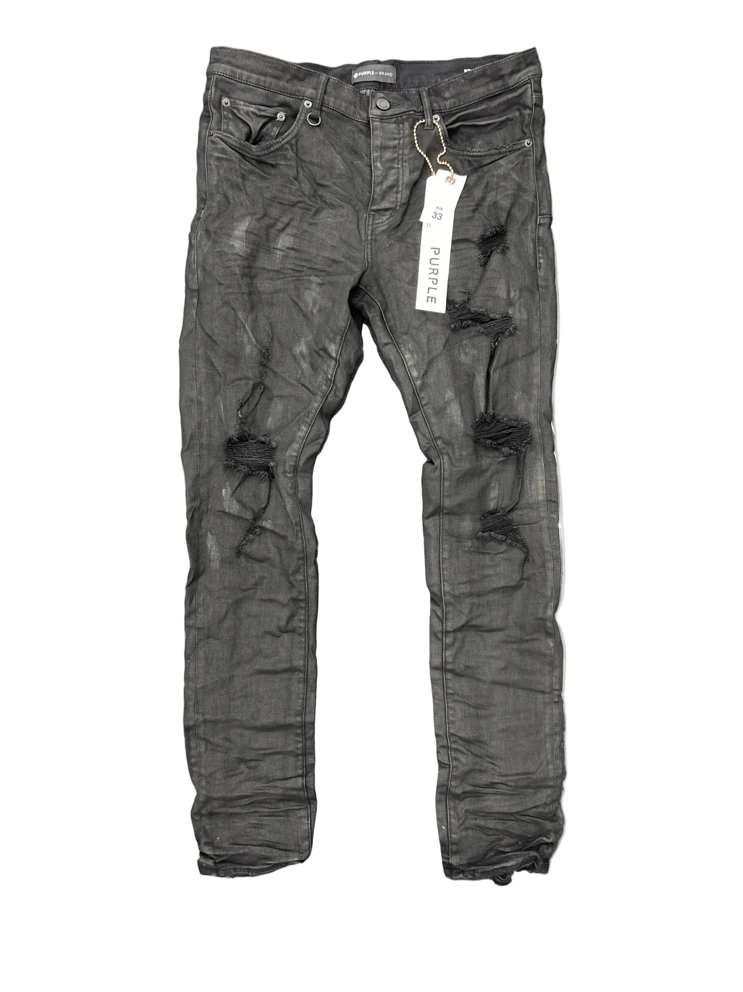 PURPLE BLACK SKINNY JEANS