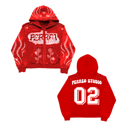 SET Hoodie + PANTS RED STUDIO ❤️