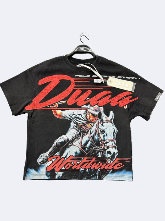 CAMISETA DUAA (BLACK AND RED)