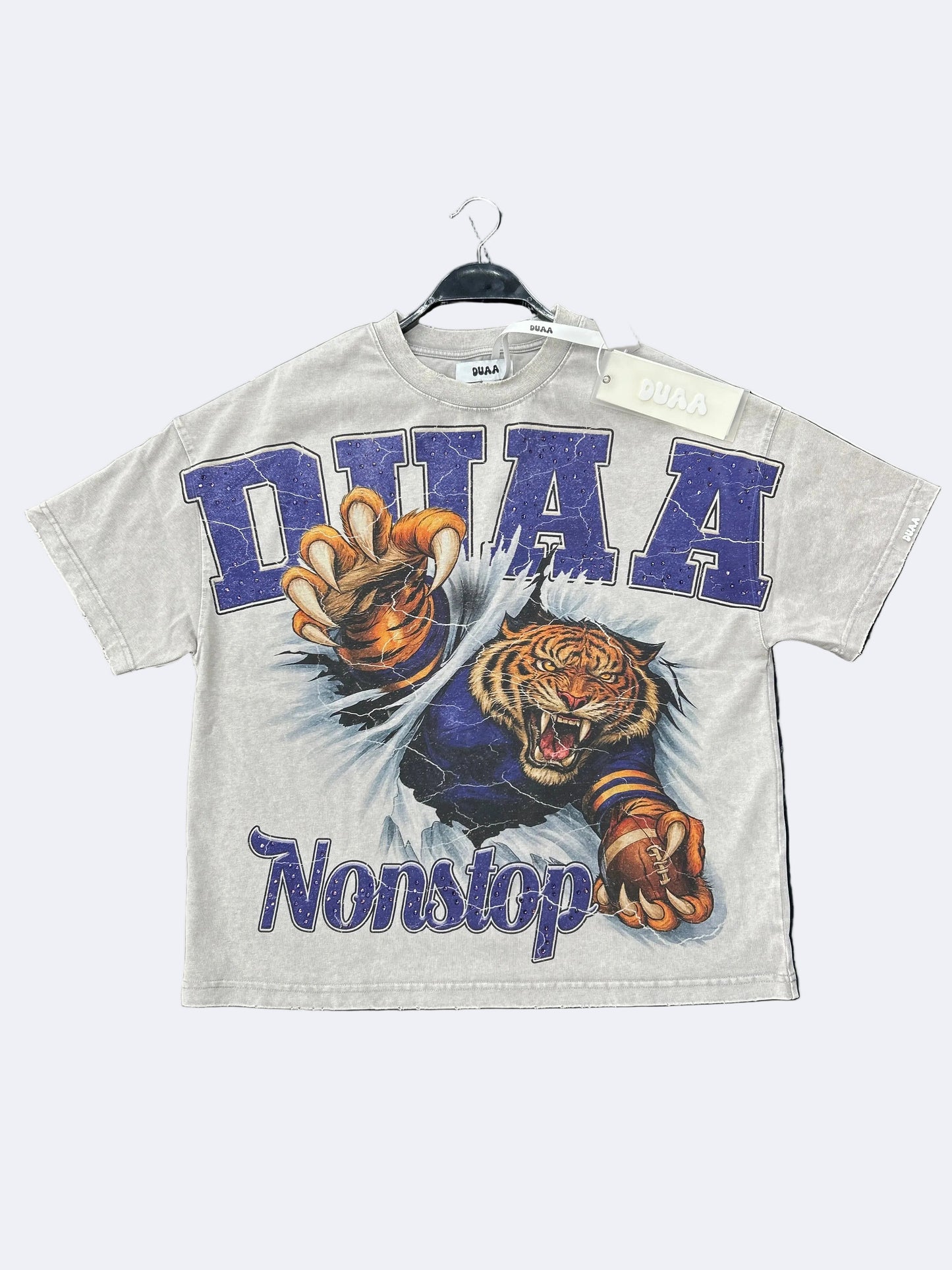 CAMISETA DUAA( GREY AND BLUE)