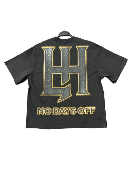 Life Hustlers baby bandals black tee