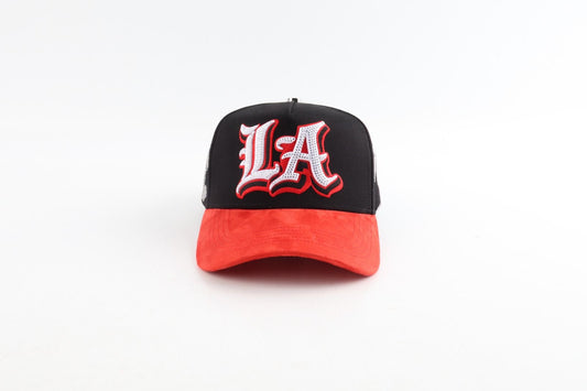 Caps  L-A BLACK RED