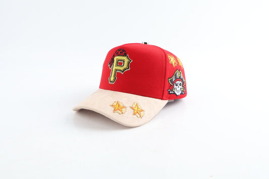 Caps  PIRATAS 🏴‍☠️ RED AND YELLOW