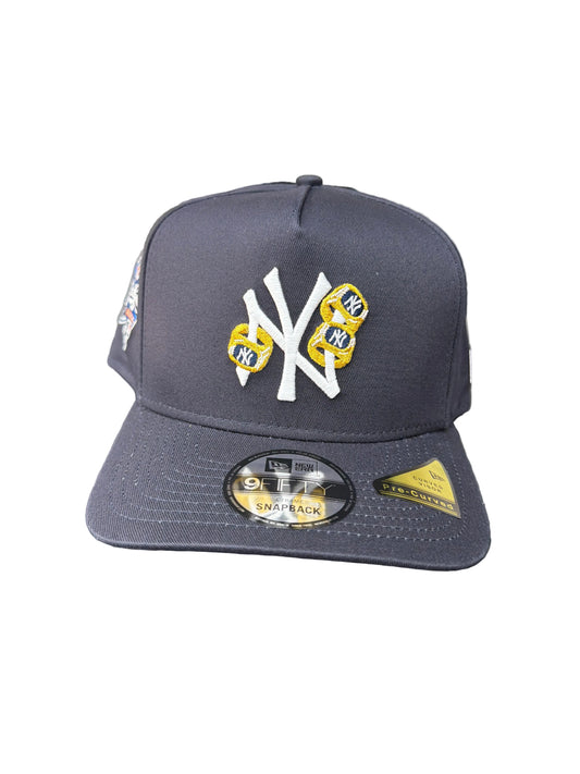 YANKEES THREE PEAT 9FIFTY A-FRAME NAVY