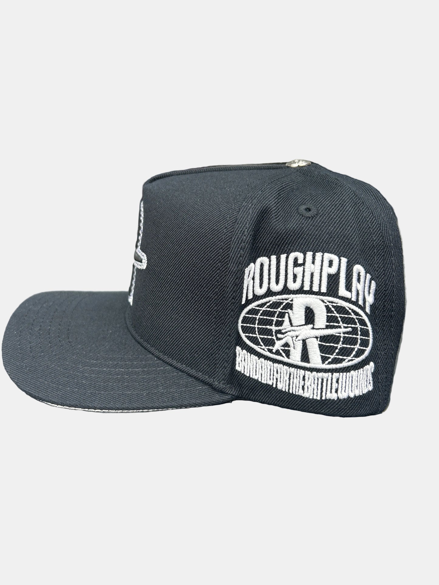 ROUGHPLAY SNAPBACK🩹 (BLACK)