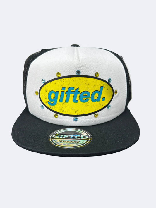 Gifted Gorra (white , black , yellow  )
