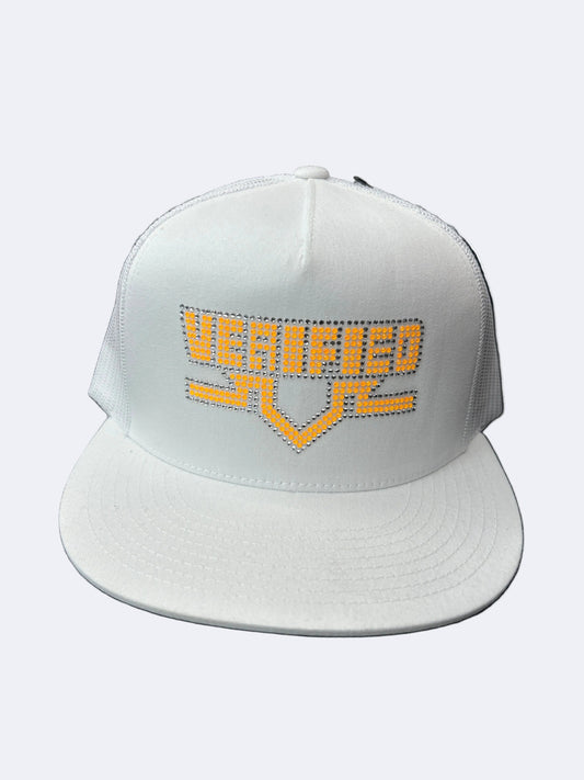 VERIFIED GORRA WHITE ORANGE