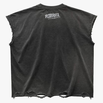 PERREOSTUDIO GOTHIC BLOOM TEE – BLACK