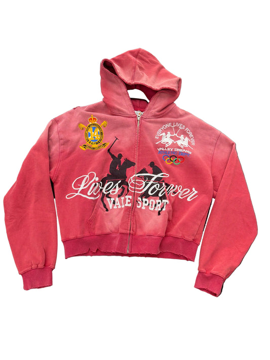 VALLEY DREAMS RED  ZIP UP