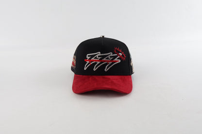 333 DESERTED X VQZ CAPS BLACK  AND RED